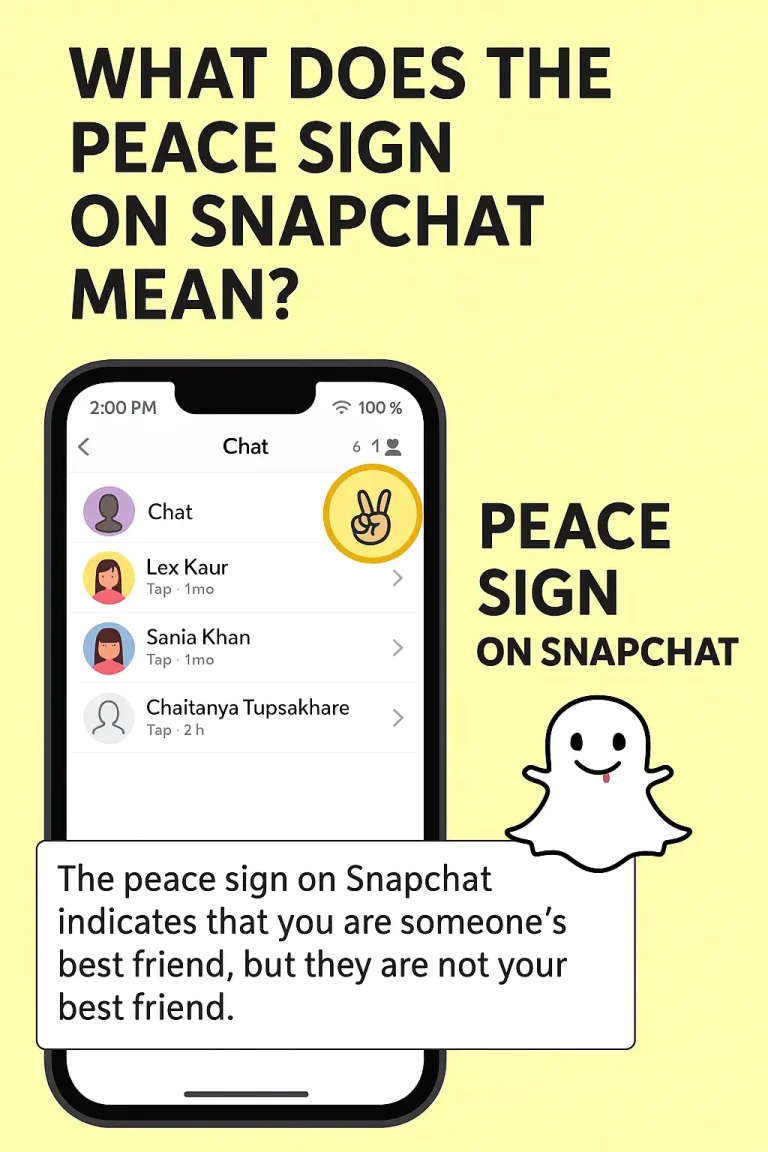 What Does the Snapchat Peace Sign Meaning 